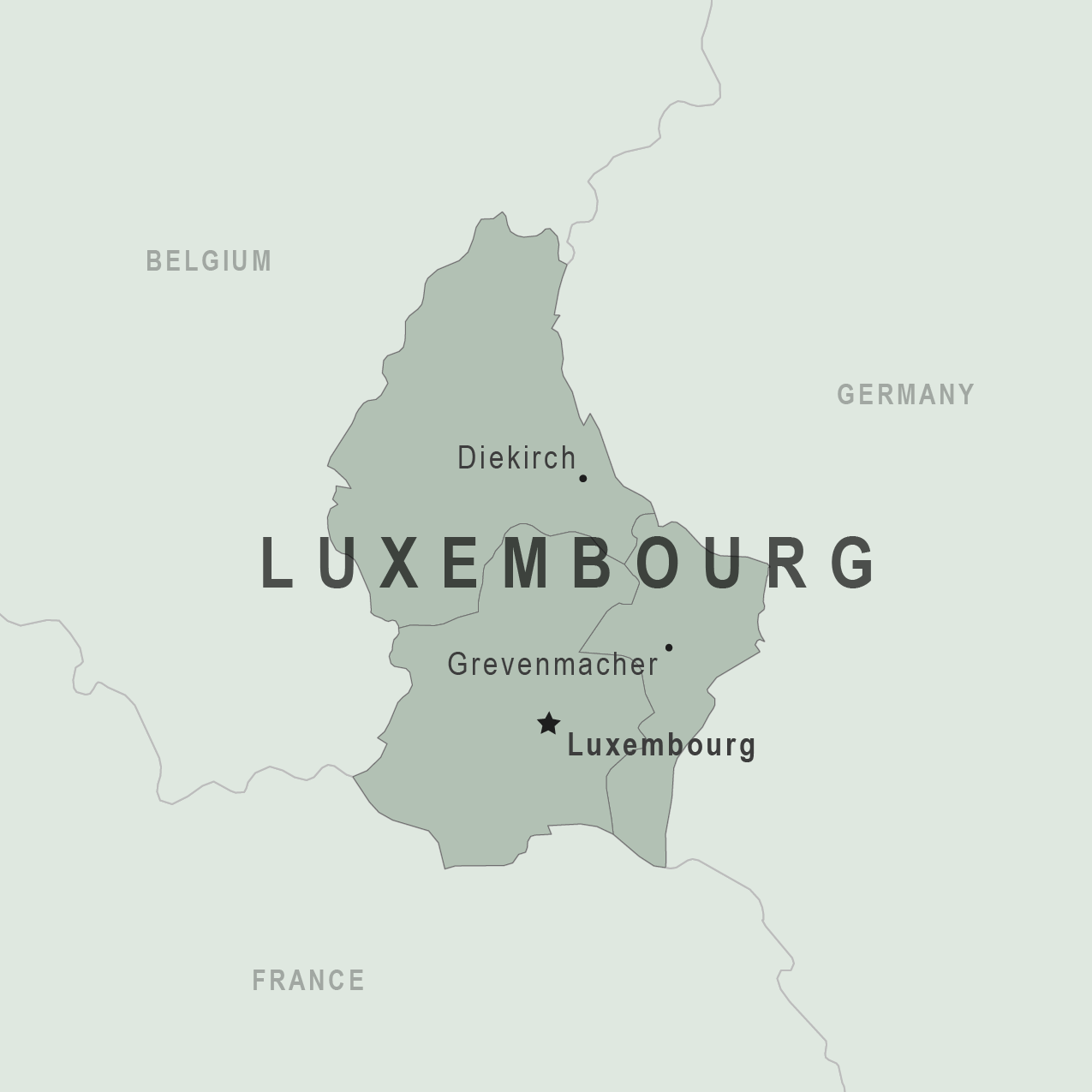 Map - Luxembourg