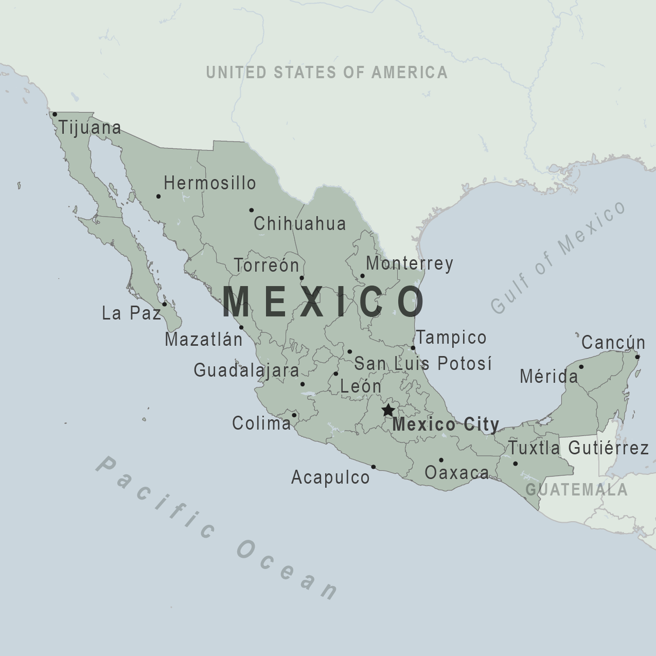 Map - Mexico