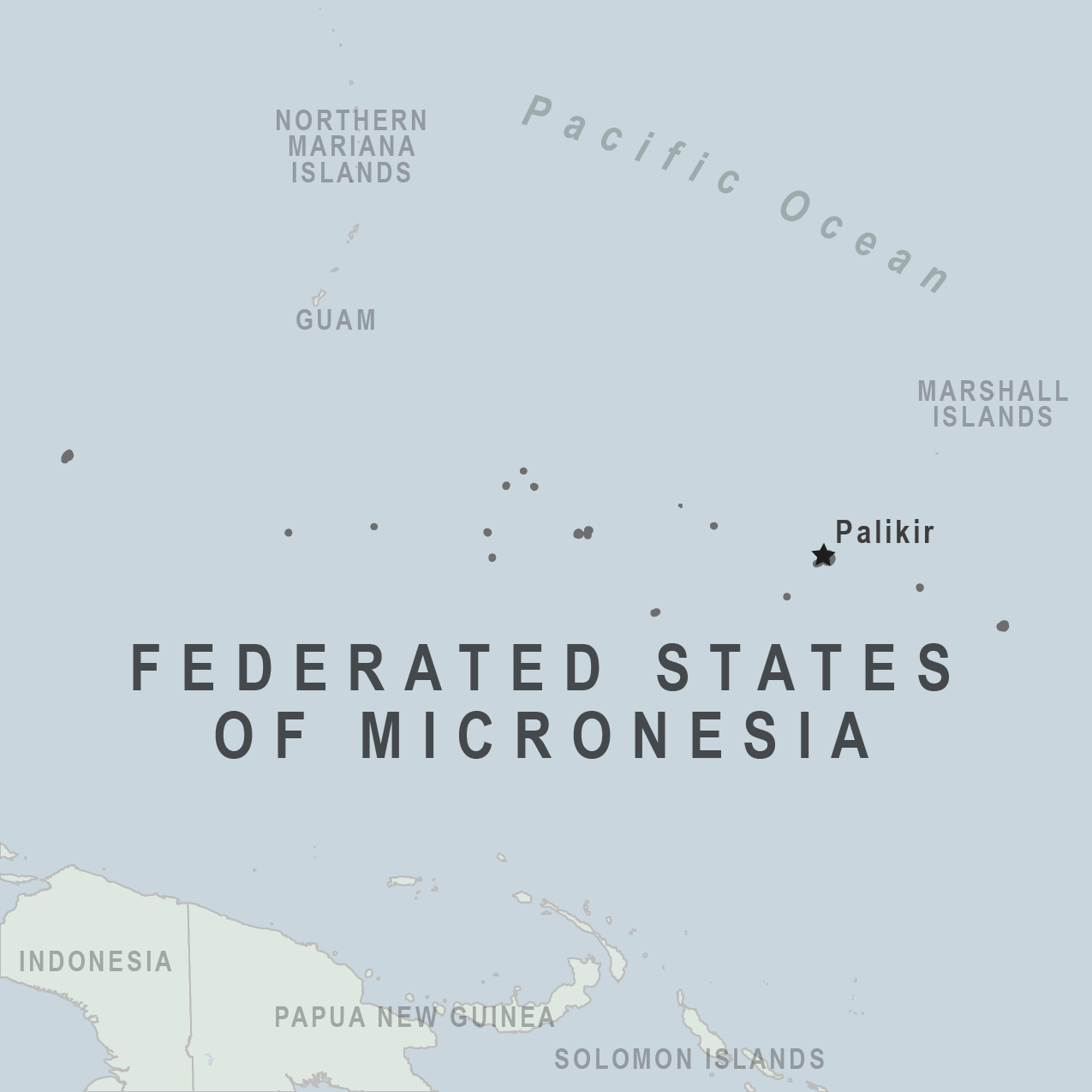 Map - Micronesia, Federated States of