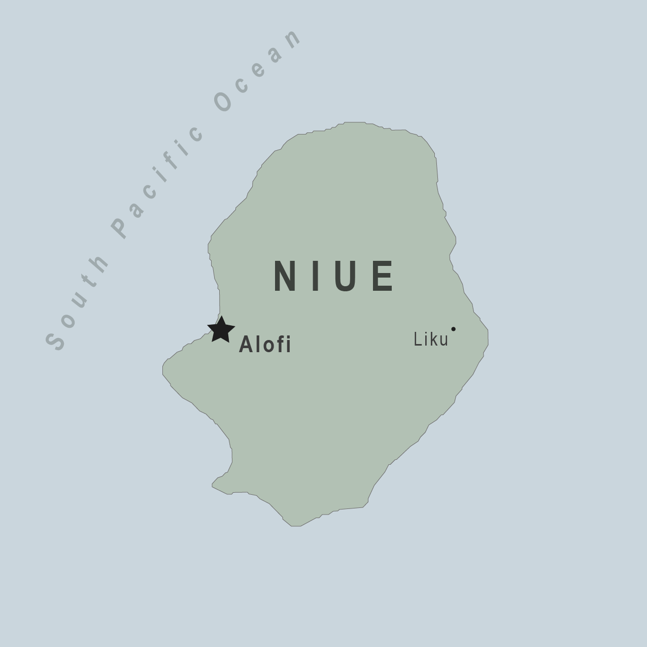 Map - Niue (New Zealand)