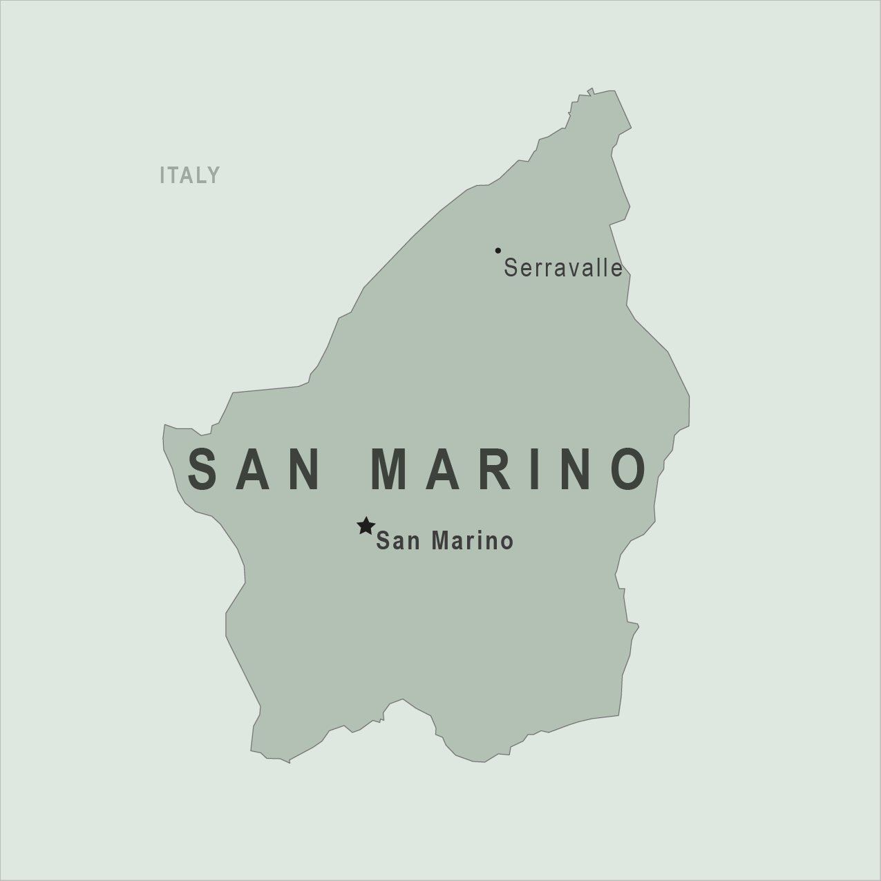 Map - San Marino