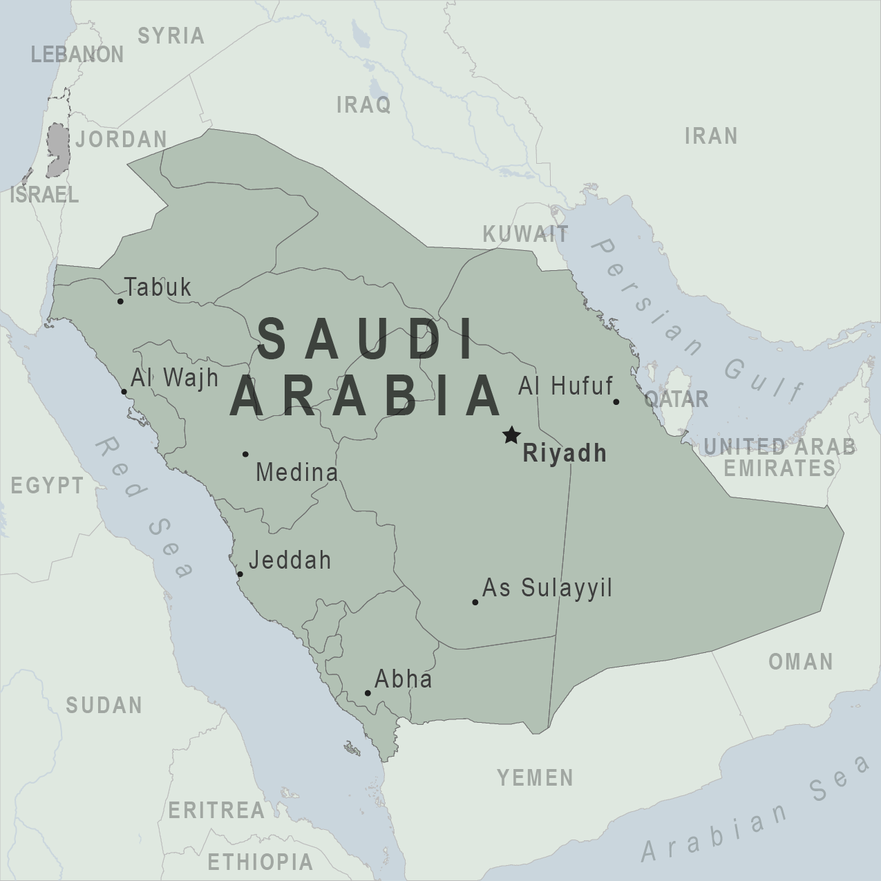 Map - Saudi Arabia