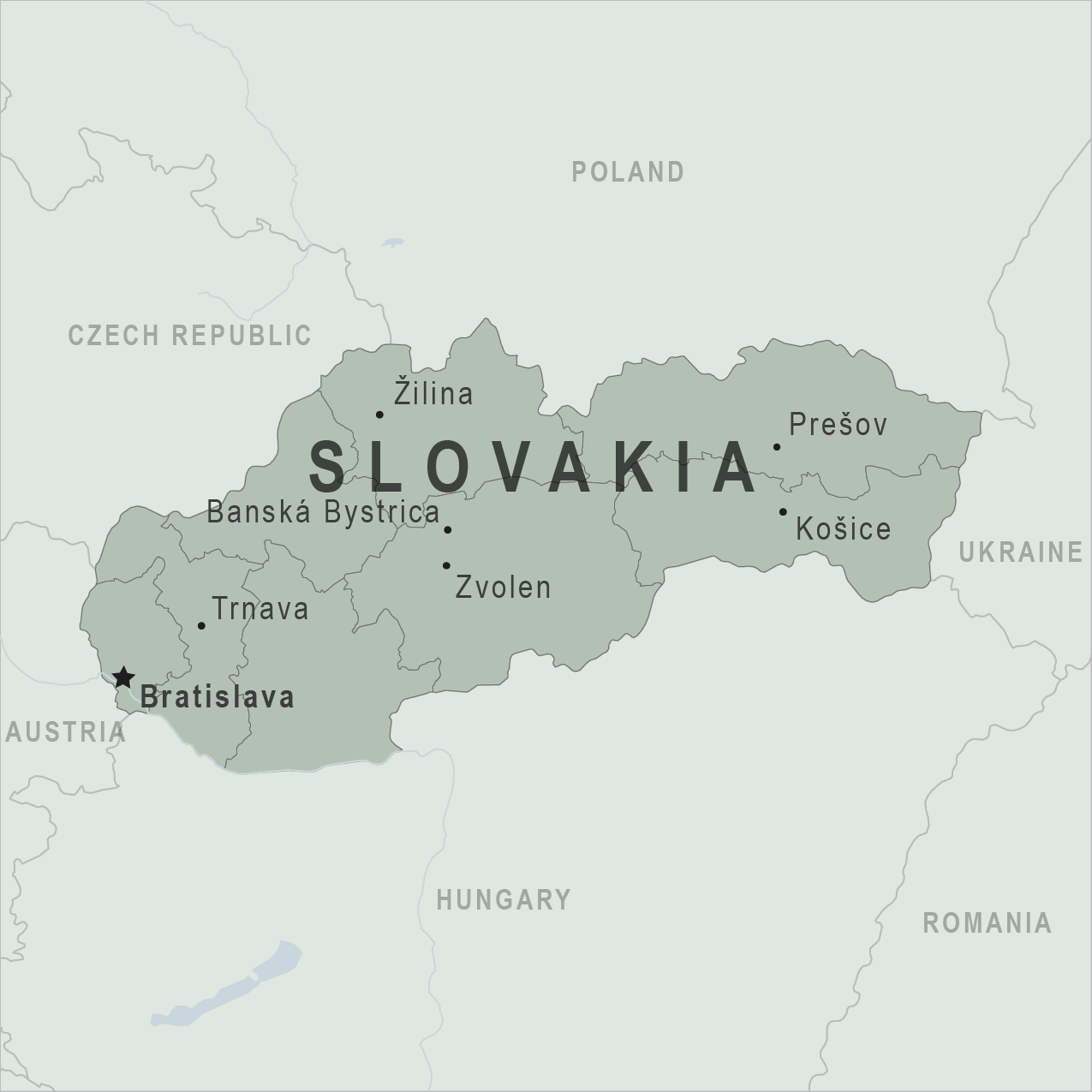 Map - Slovakia