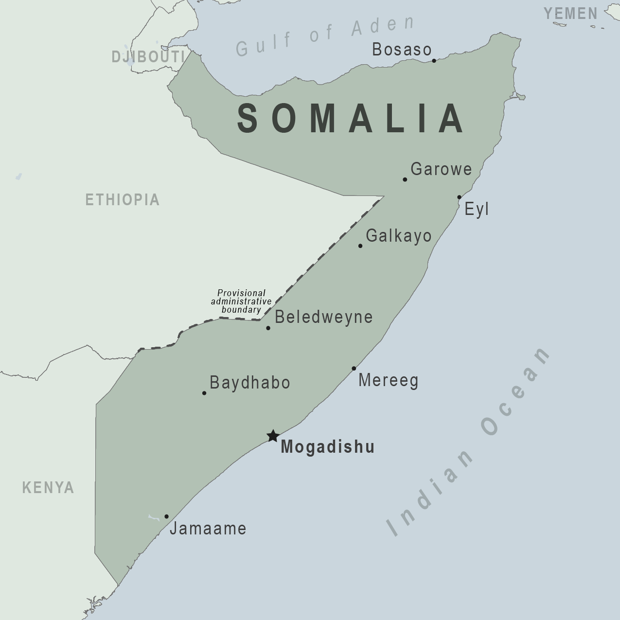 Map - Somalia