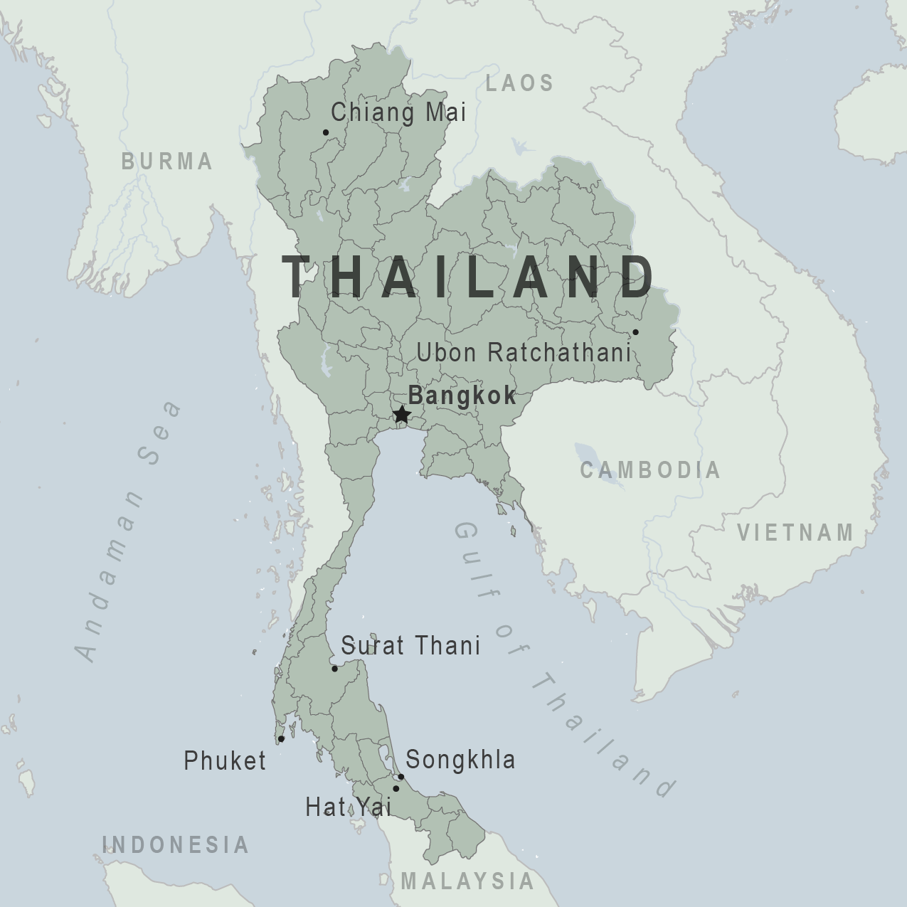 Map of Thailand