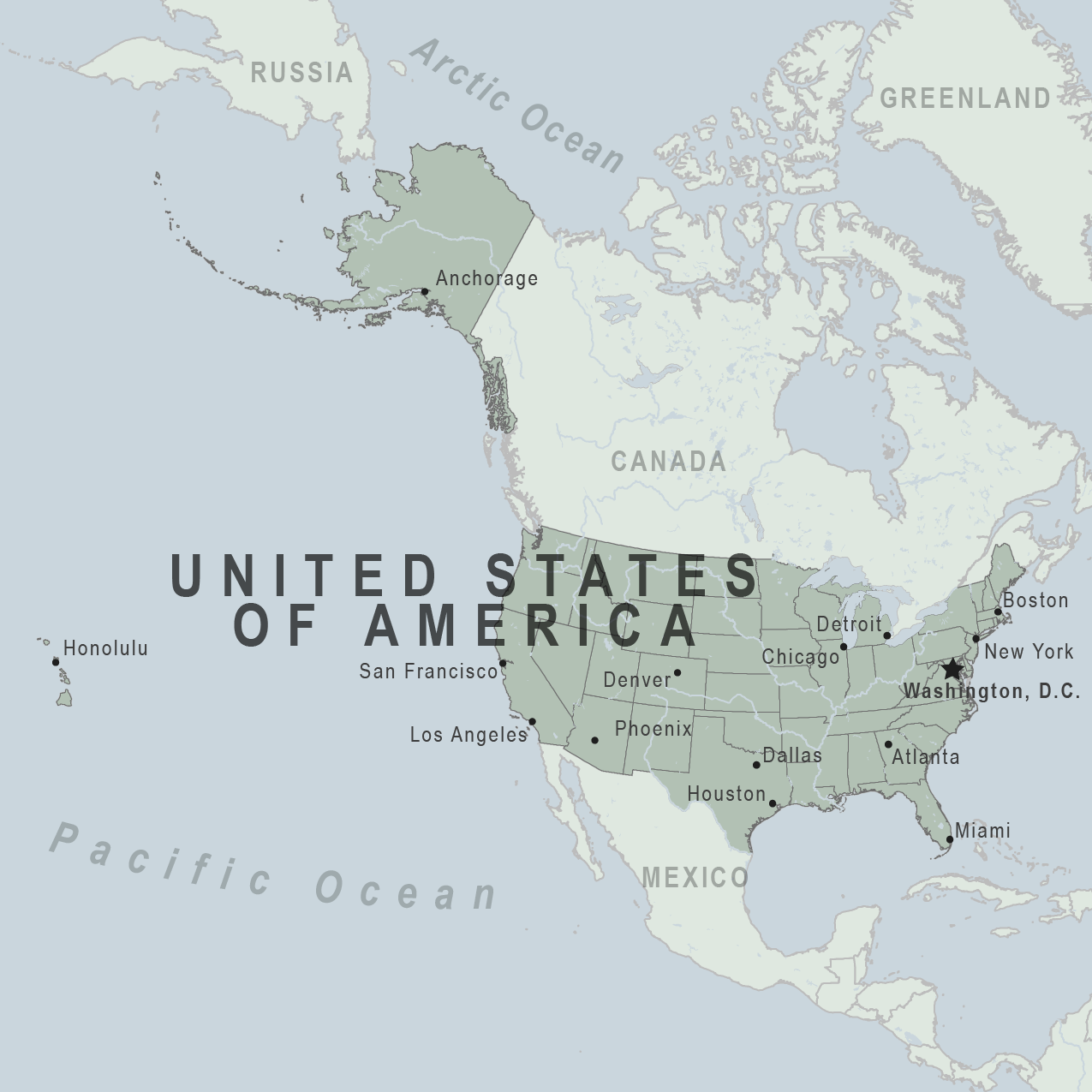 Map of United States