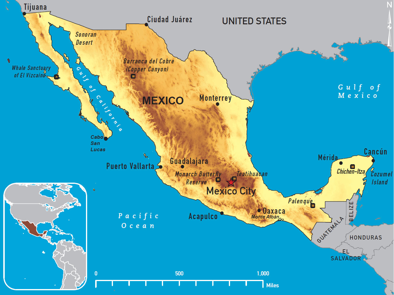 Mexico Map Pictures