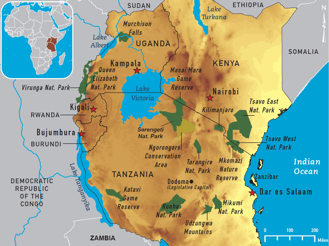 Eastern Africa Map