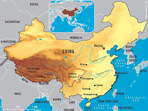 Map 4-02. China destination map