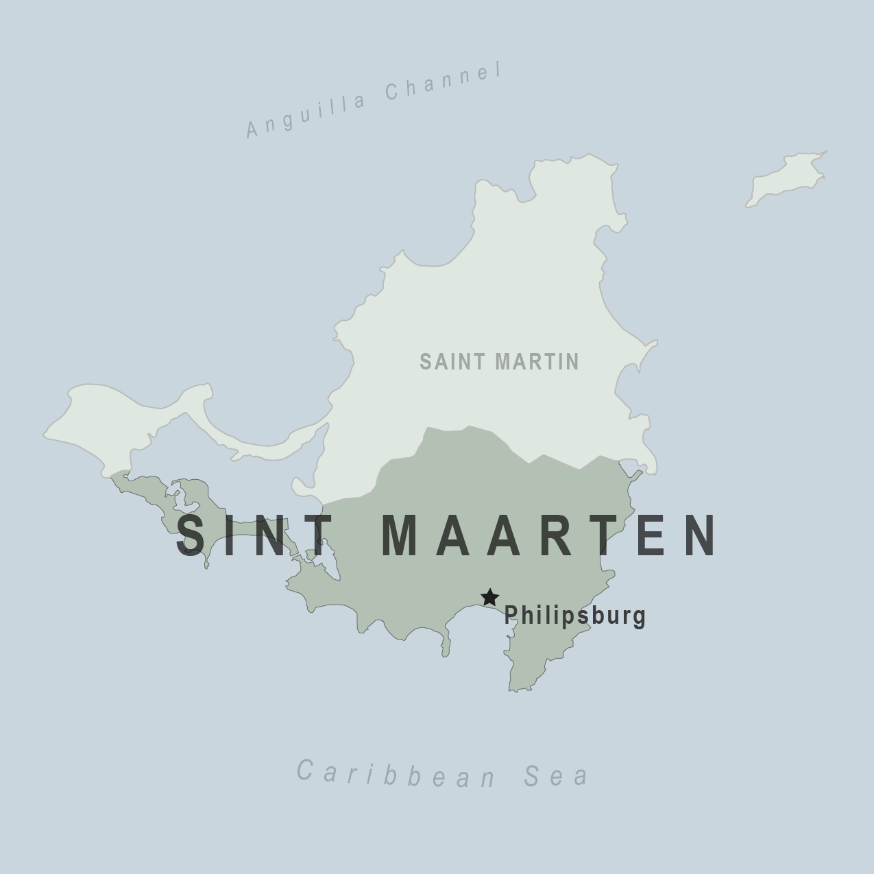 Map - Sint Maarten