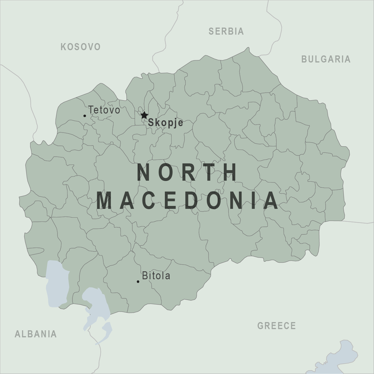 Map - North Macedonia