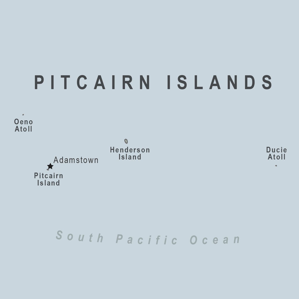 Map - Pitcairn Islands (U.K.)