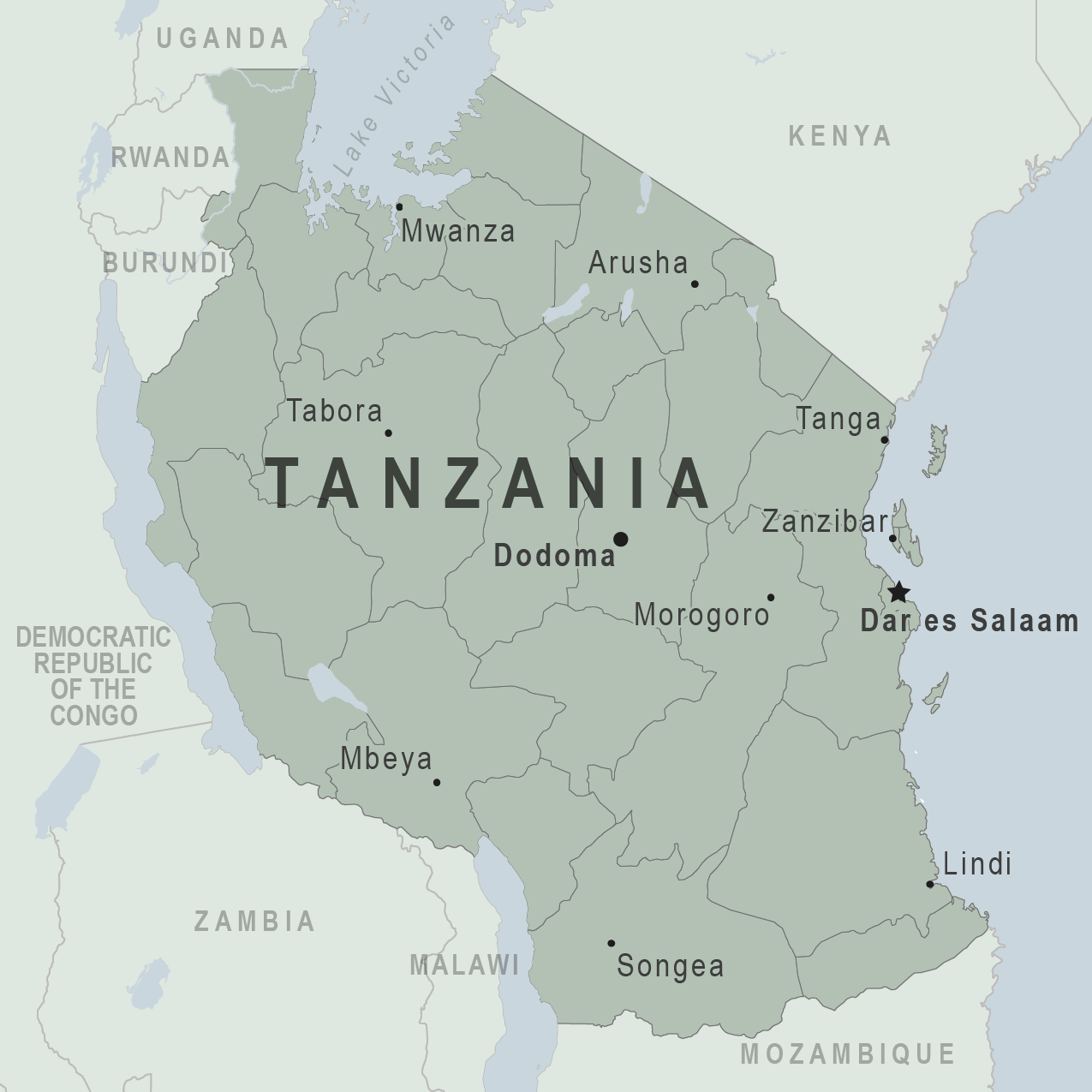 Map - Tanzania