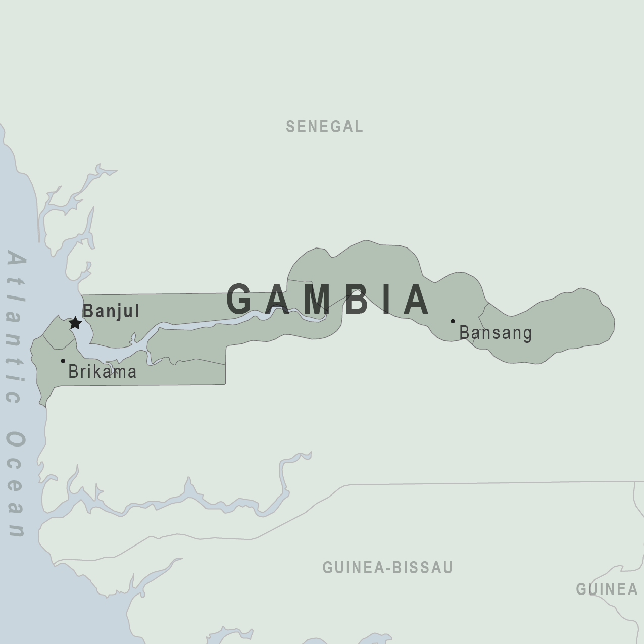 Map - Gambia, The