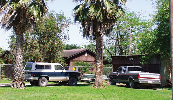 View of location of the three dogs infected with Chagas disease.