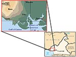 Thumbnail of Location of townships in South West Province of Cameroon where samples were obtained.