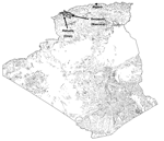 Thumbnail of Map of the zone where fleas were collected and sites of epidemic plague reported, Algeria, June 2003.