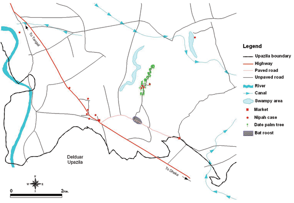 Outbreak area, Habla Union, Basail Upazila.