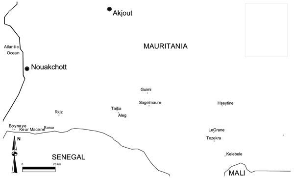 Locations of the study sites.