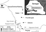 Thumbnail of Sampling sites in the Fatick region of Sine-Saloum, Senegal.