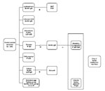 Thumbnail of Flow chart of serologic methods performed blindly on all paired serum samples (n = 383), Sweden. Ig, immunoglobulin; MAT, microscopic agglutination test; IF, immunofluorescent.