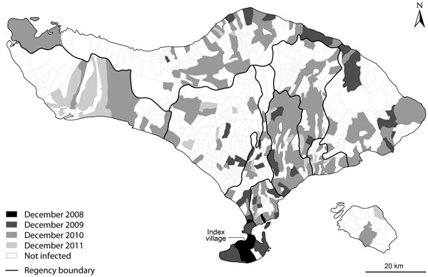 Figure - Response to a Rabies Epidemic, Bali, Indonesia, 2008–2011