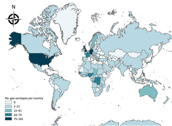 Where Is Salmonella Most Prevalent In The World