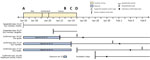 Thumbnail of Timeline showing illness onsets and exposures for 6 persons with suspected or confirmed cases of infection with severe acute respiratory syndrome coronavirus 2 associated with transmission in a tour group flying from Wuhan, China, to Europe, January–February, 2020. A) Flight from Wuhan to Rome; B) case-patients 1 and 2 visited by healthcare worker; C) return flight from Paris to Guangdong; D) tour guide flight to Taipei.