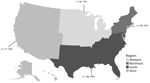 Region of reporting health department for clusters of HIV newly reported to the Centers for Disease Control and Prevention by state and local health departments, United States, during 2020–2023. Clusters were reported to Centers for Disease Control and Prevention through cluster report forms. Numbers and percentages of clusters are indicated for each region. 