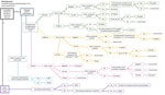 Case determination algorithm used for analysis in the Centers for Disease Control and Prevention investigations of potential donor-derived strongyloidiasis, United States, 2012–2024. Each investigation begins with a trigger, either recipient positive posttransplant (1) or donor positive (2), and follows the algorithm to a designated case determination based on clinical, laboratory, and epidemiologic data and our case definitions. Determination categories include proven, excluded, NINDT, IWDT, probable, possible, and inconclusive cases. IWDT, intervention without disease transmission; NINDT, no intervention and no disease transmission.