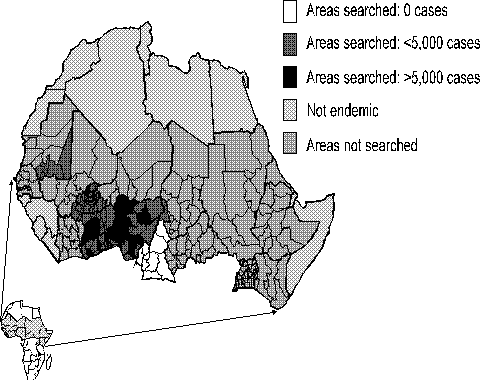 Status of dracunculiasis eradication in Africa: 1990