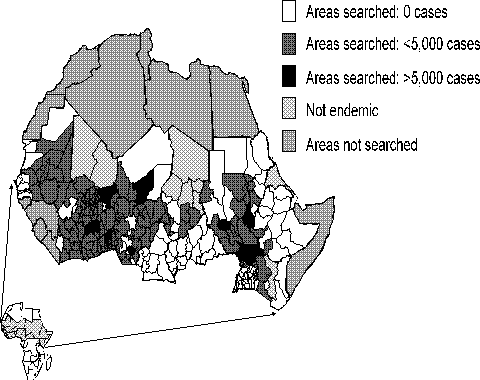 Status of dracunculiasis eradication in Africa: 1994