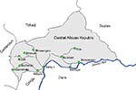 Thumbnail of Map of the Central African Republic with location of sentinel sites.