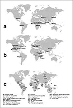 Thumbnail of Epidemic vector-borne diseases, 1990-1997. A. parasitic diseases, B. bacterial diseases, C. arboviral diseases.