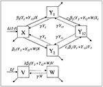 Thumbnail of The structure of the mathematical model described in the text and in greater detail (30).