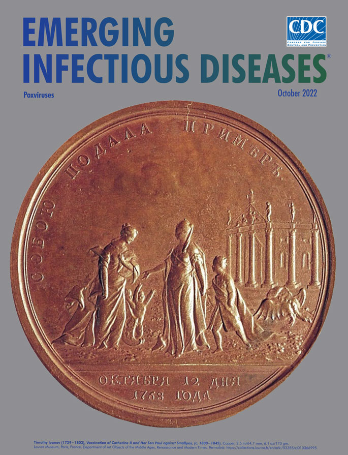 Timothy Ivanov (1729−1802), Inoculation of Catherine II and Her Son Paul against Smallpox, (c. 1770−1800). Copper, 2.5 in/64.7 mm, 6.1 oz/173 gm. Louvre Museum, Department of Art Objects of the Middle Ages, Renaissance and Modern Times. Permalink: https://collections.louvre.fr/en/ark:/53355/cl010366995