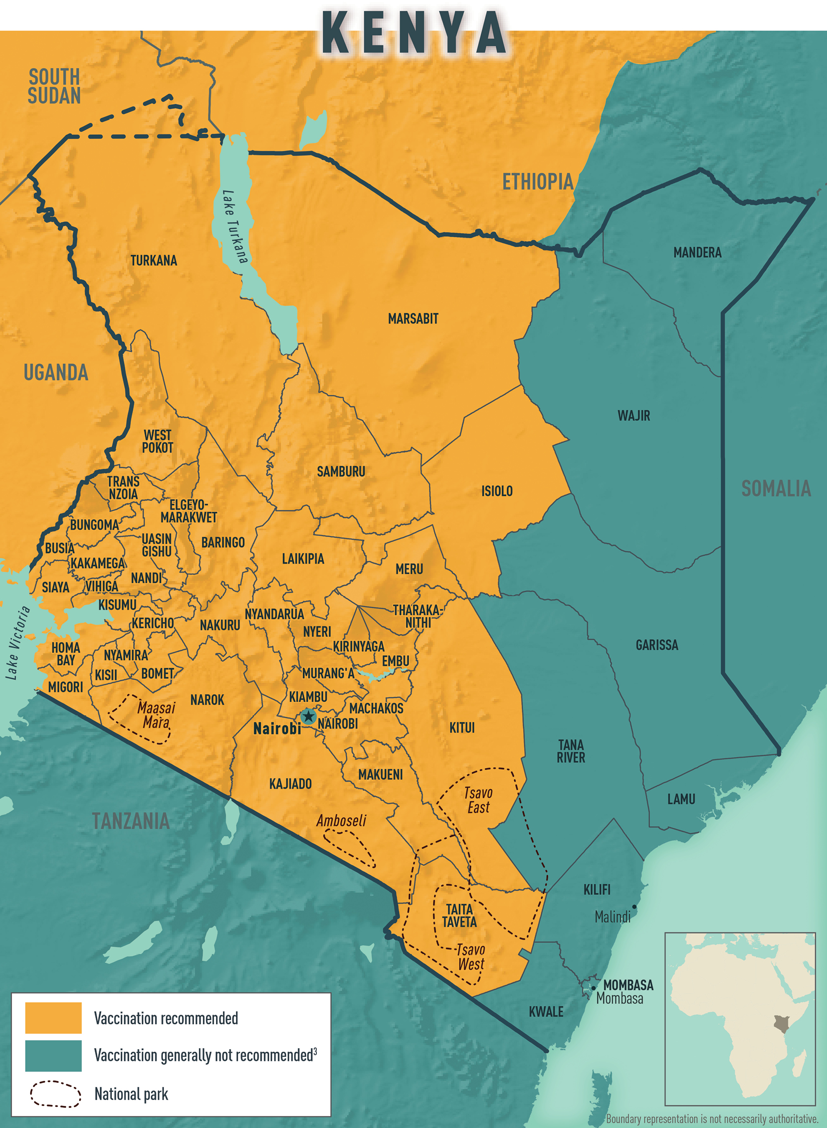 fit for travel kenya malaria map