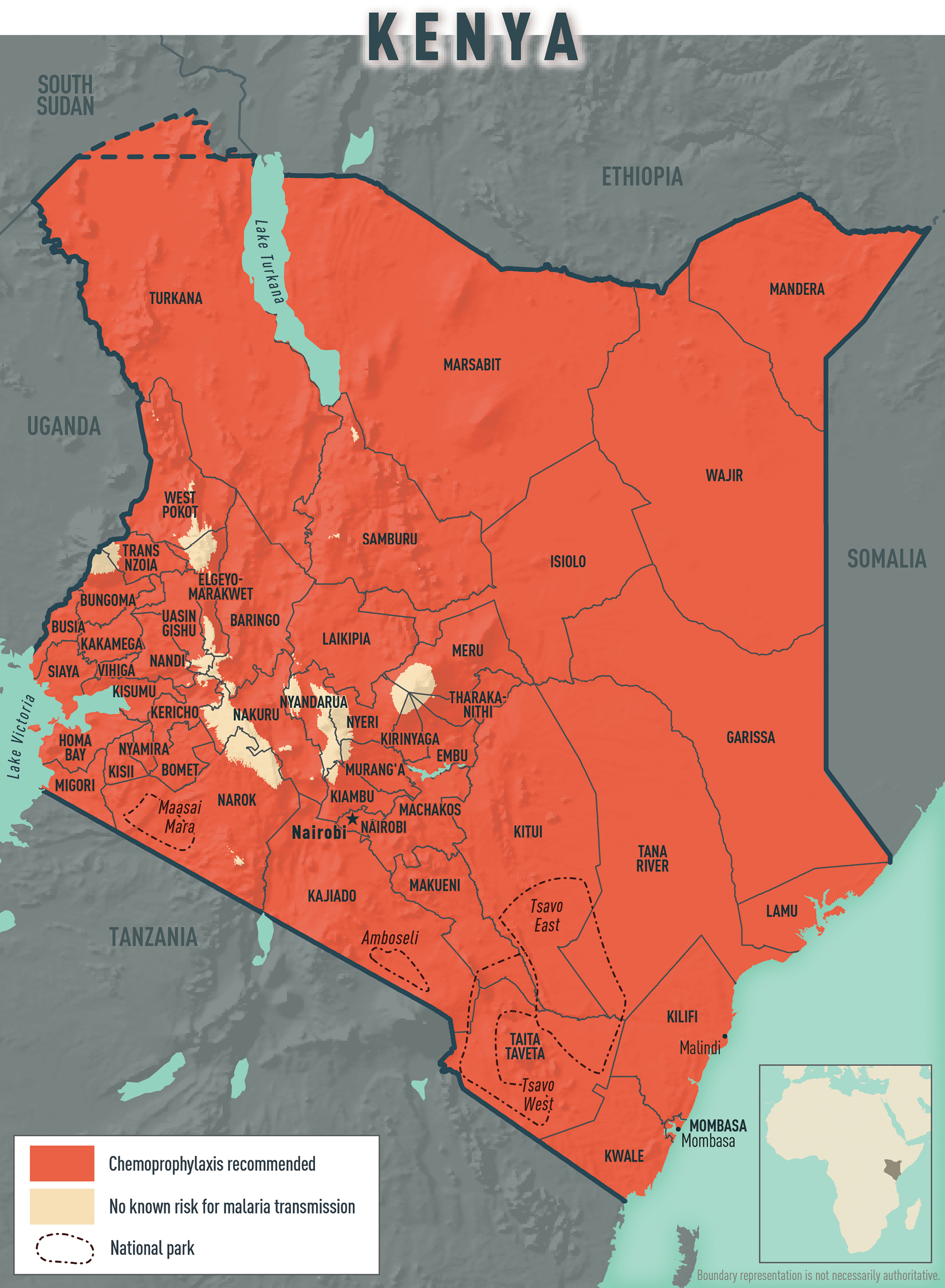 fit for travel kenya malaria map