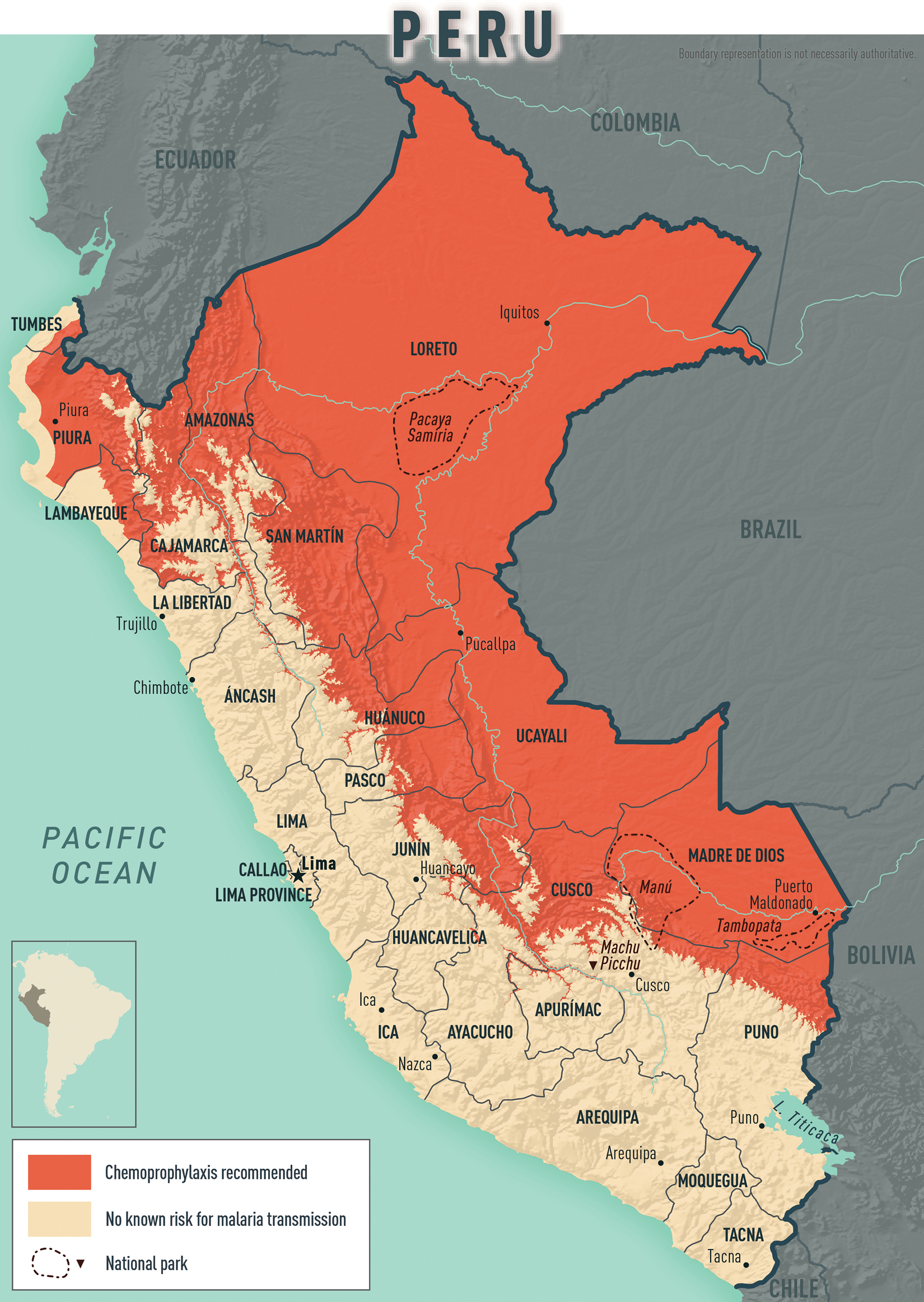Map 2-14 Malaria prevention in Peru