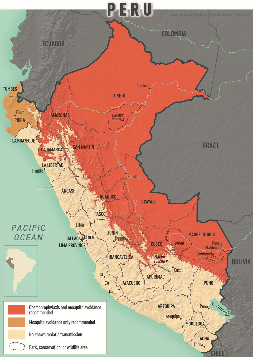 Map 2-14 Malaria prevention in Peru