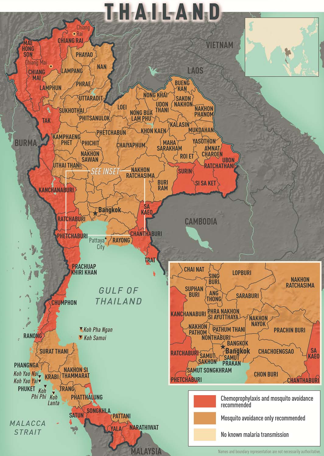 thailand climate map