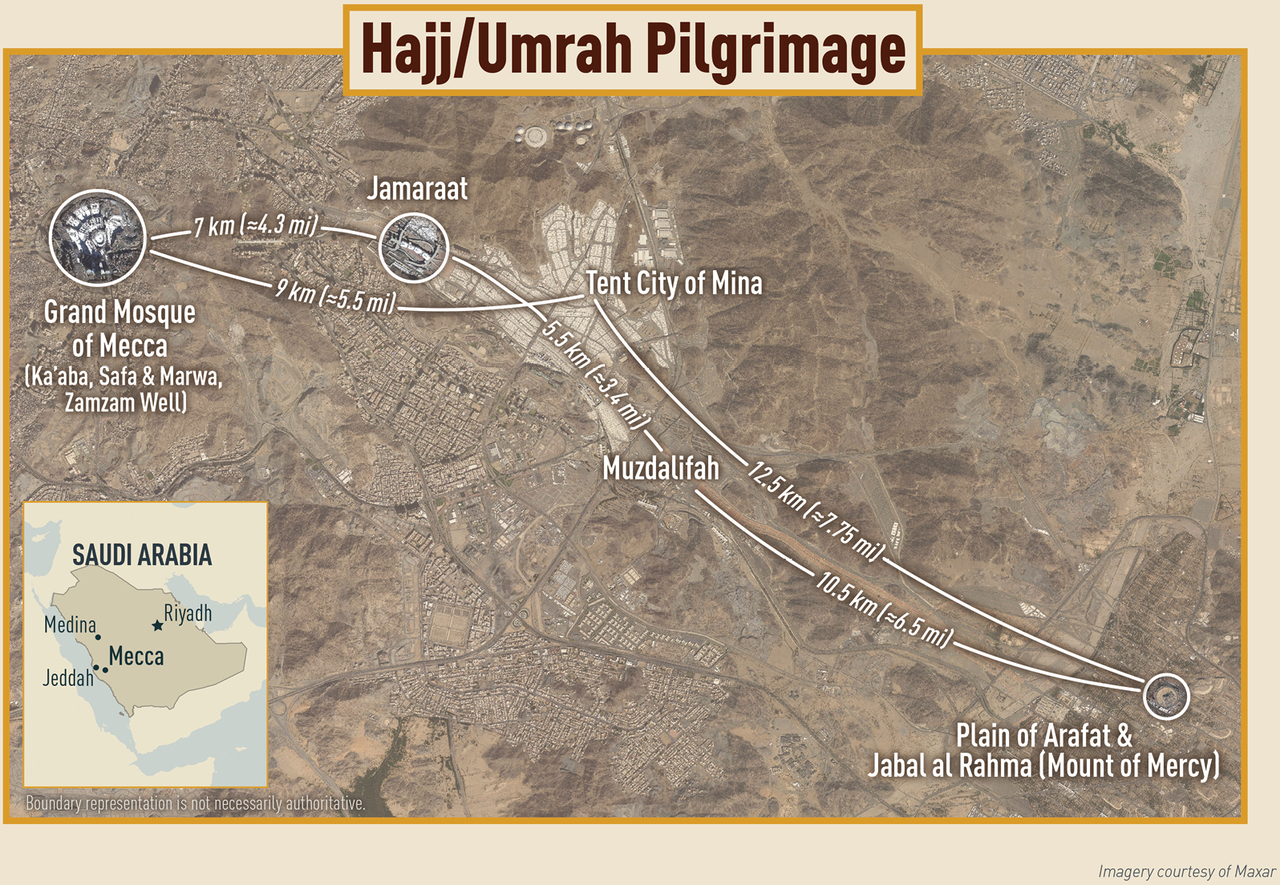 Map Of Hajj Route And Destinations Download Scientifi vrogue.co