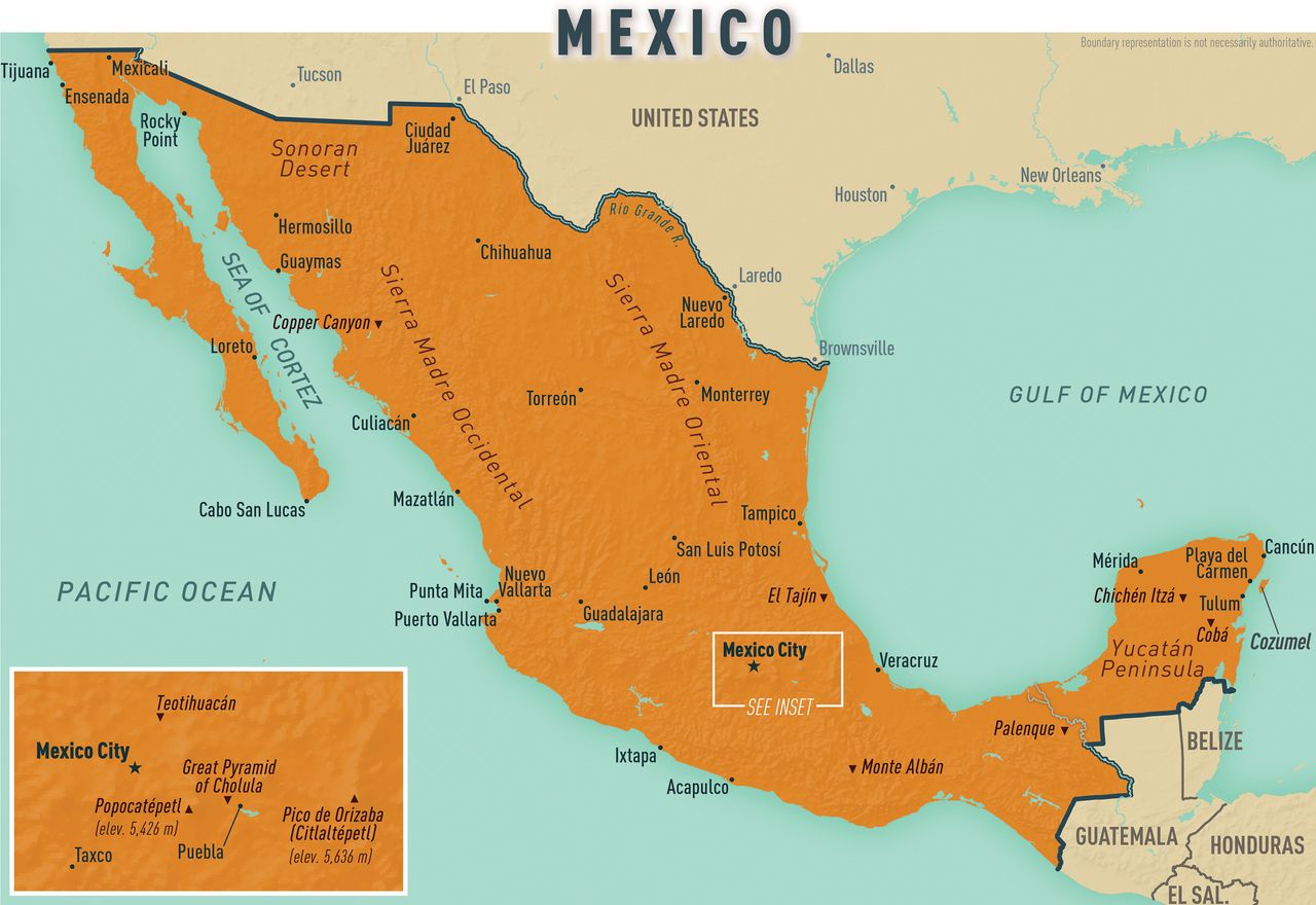  732 MAP 10  09 Mexico 