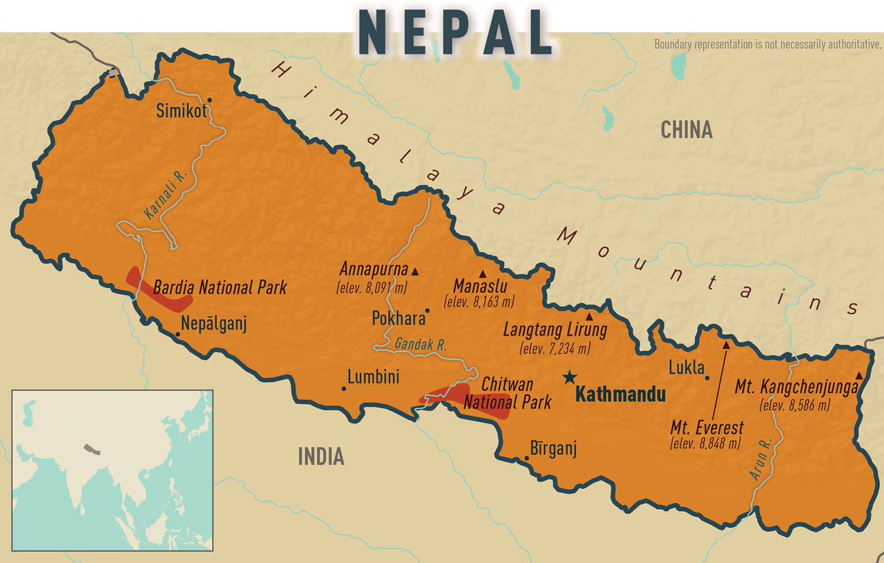 Map 10-13 Nepal