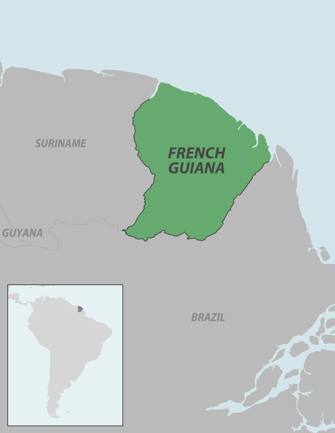 Map: French Guiana