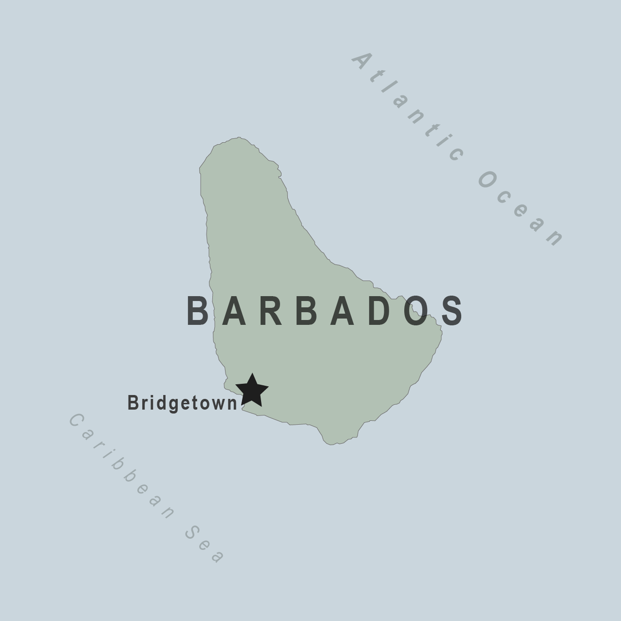 Map - Barbados