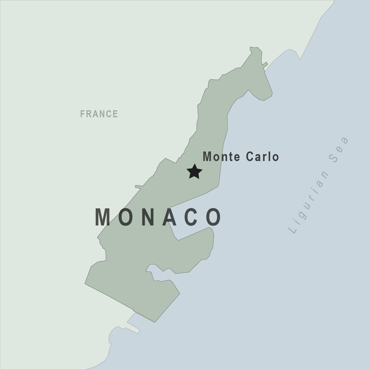 Map Monaco - Nancy Valerie