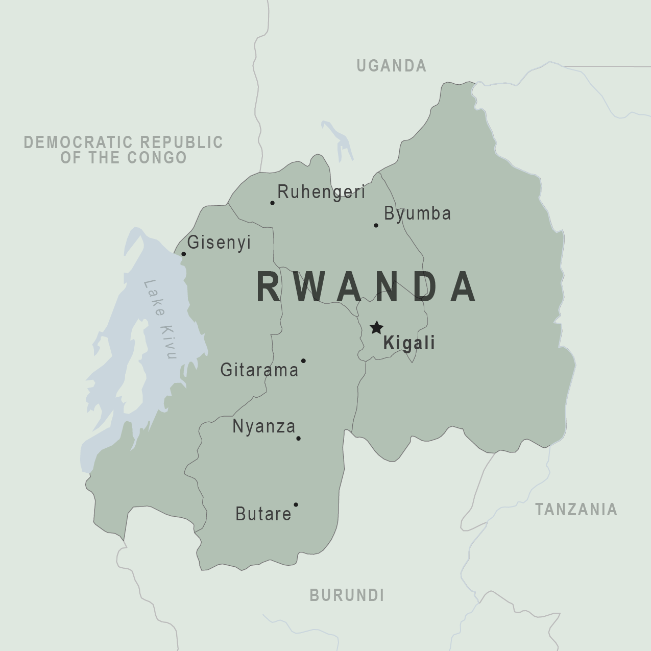 Map - Rwanda