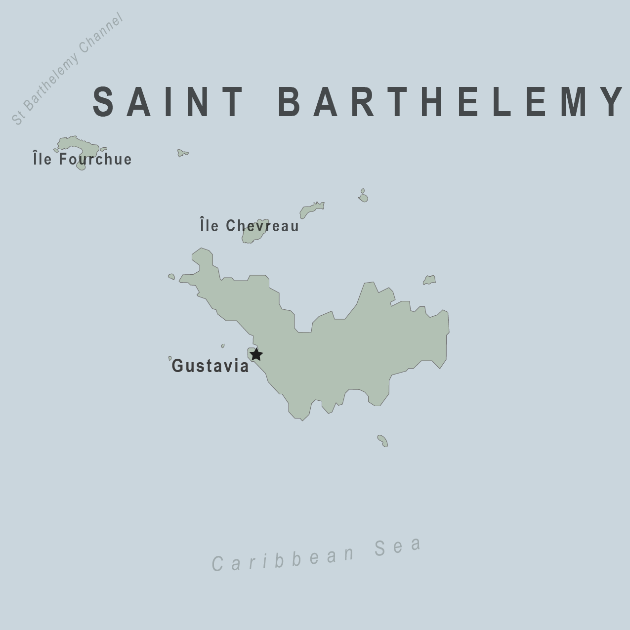 Map - Saint Barthelemy