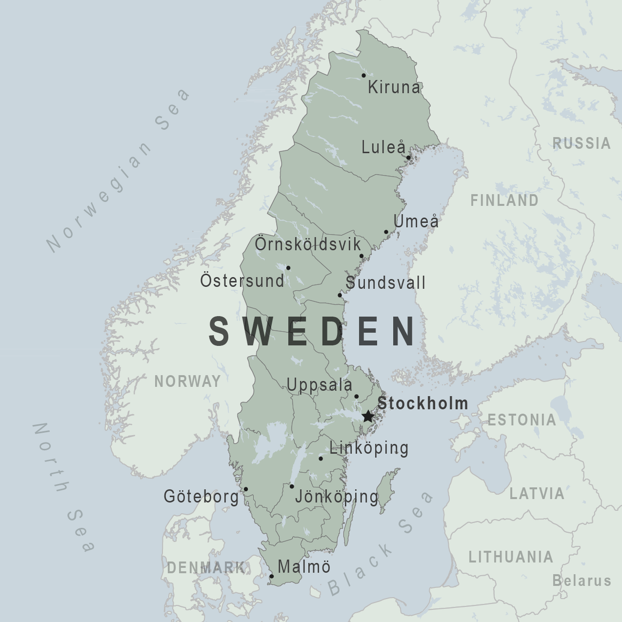 Map - Sweden
